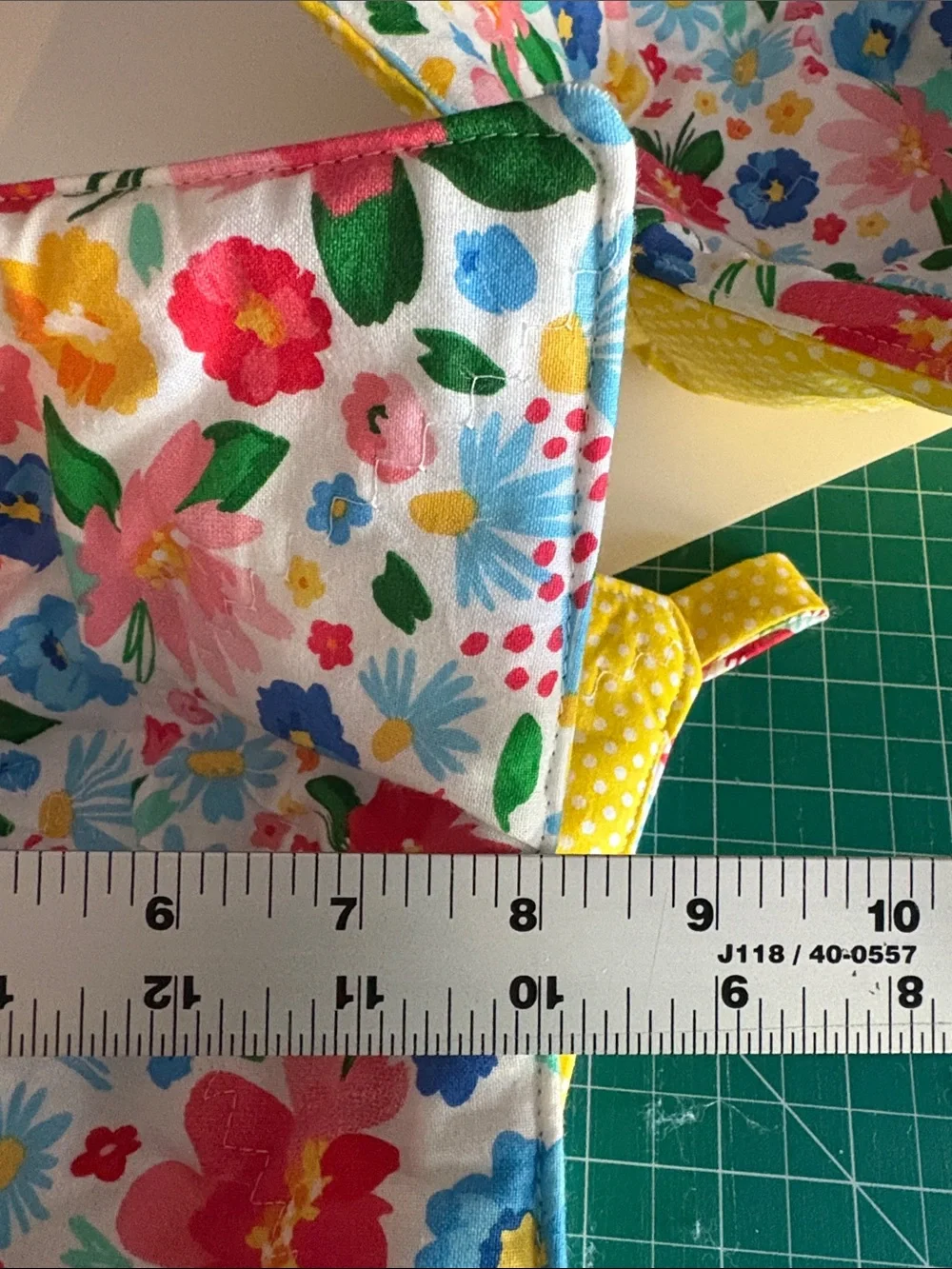 Two Floral Quilted Bowl Cozies & One Matching Potholder (v)